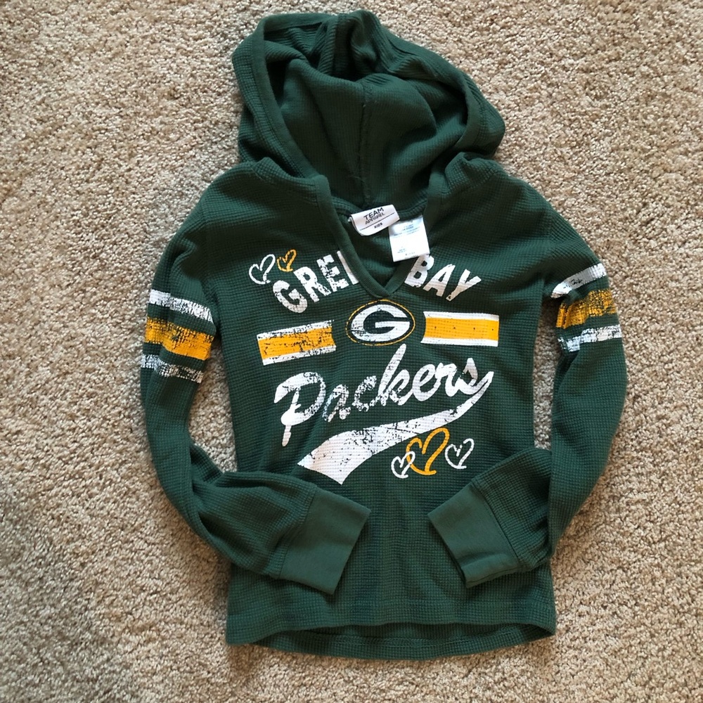 Girls Green Bay Packers Hoodie shirt long sleeve 6